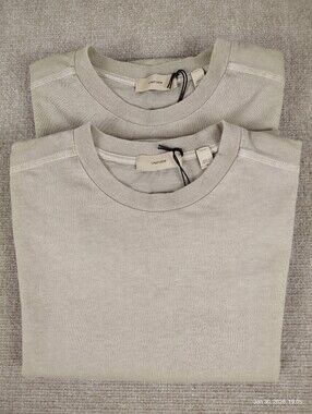 Lot Of 2 Authentic Burberry Uniform Long Sleeve Taupe/Hunter Shirt Cotton Sz S
